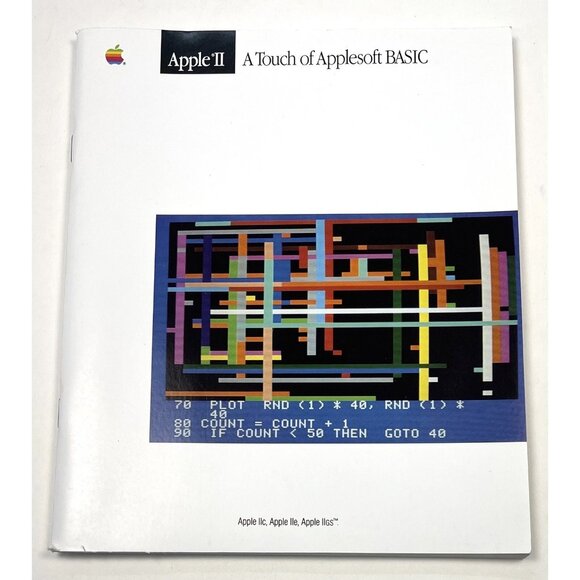 VTG 1986 Apple II A Touch of Applesoft BASIC OWNER'S MANUAL Instruction Booklet - Picture 1 of 4